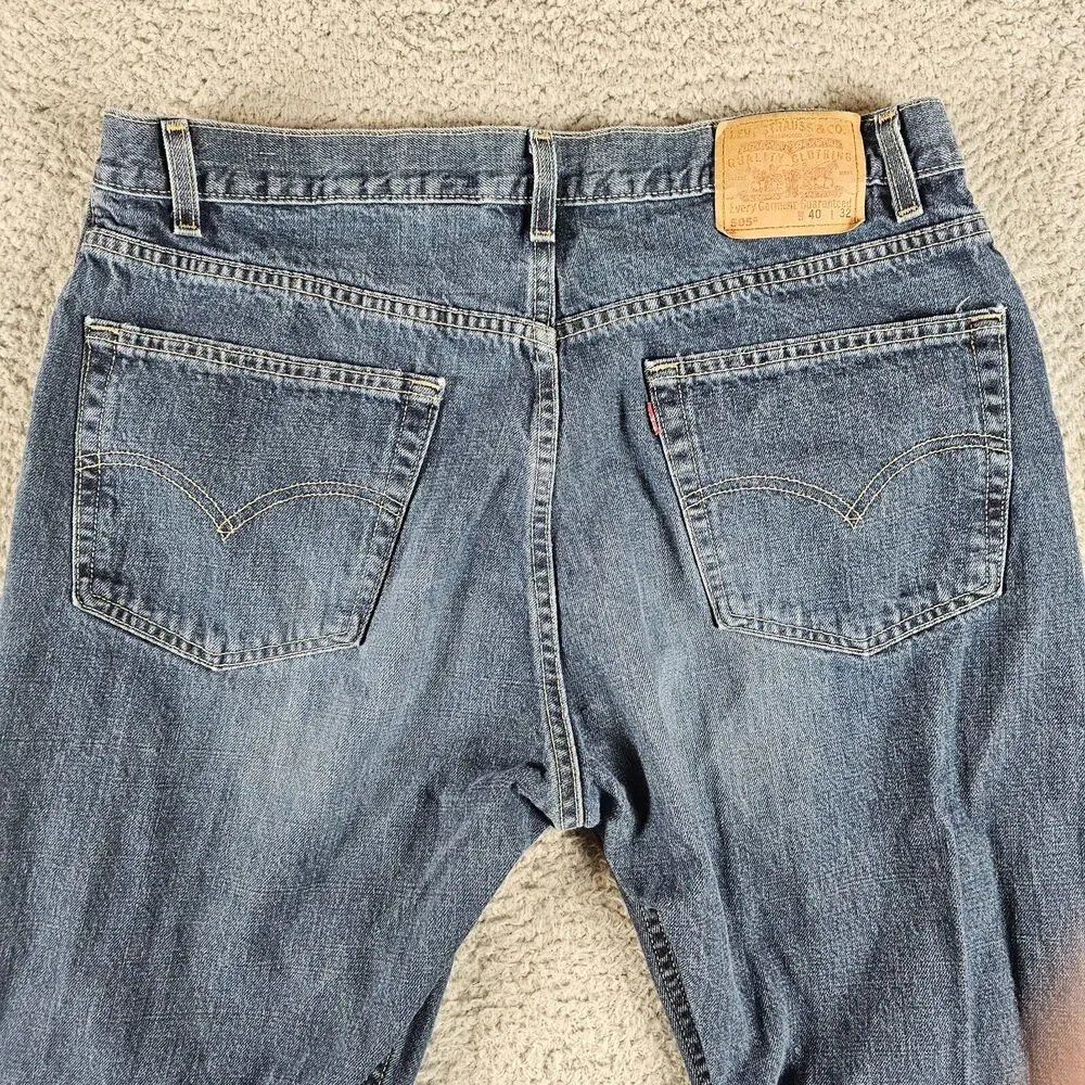 Vintage Levis 505 Jeans Mens 38x31* Regular Straight Distressed Grunge Skater